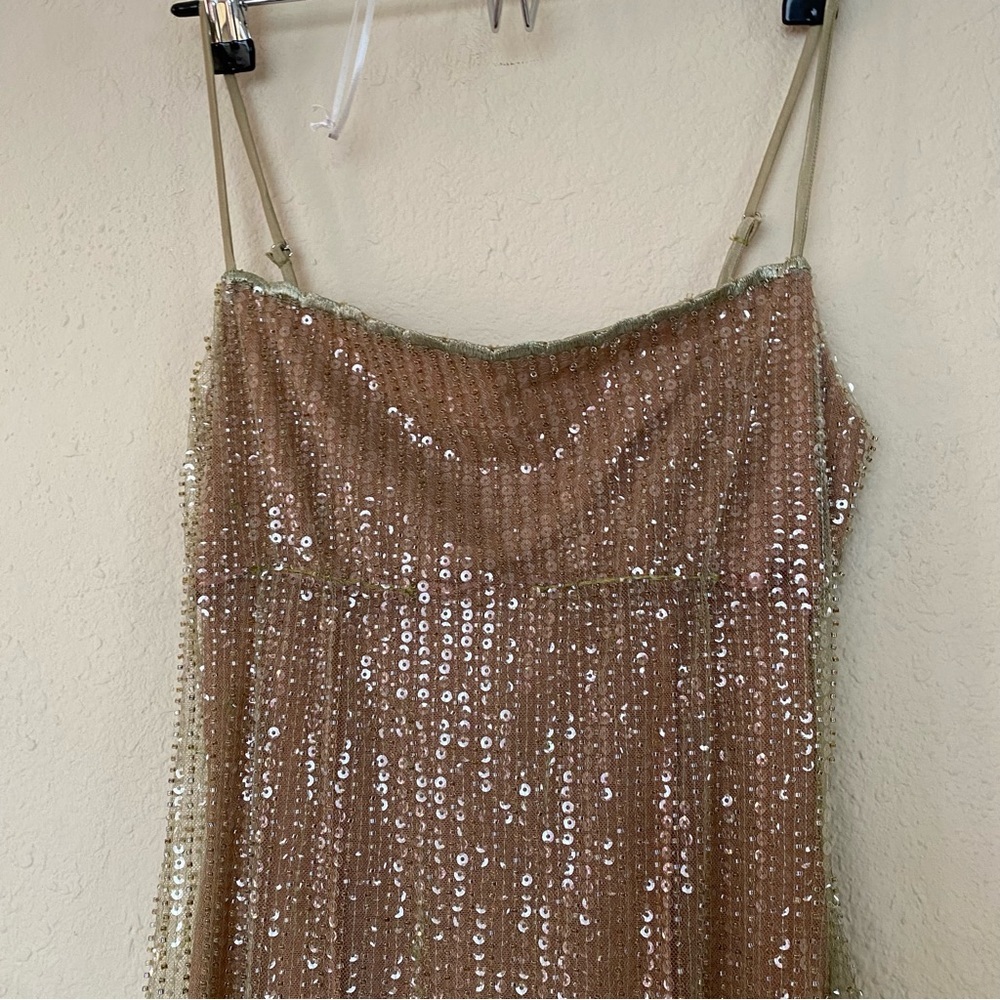 LIMITED EDITION House‎ of CB 'Alondra' Cafe Au Lait Beaded Maxi Dress NWOT sz XS - Picture 7 of 15